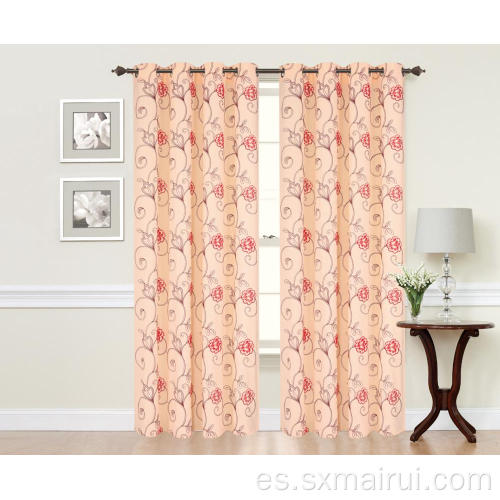 Panel de cortina bordado de poliéster